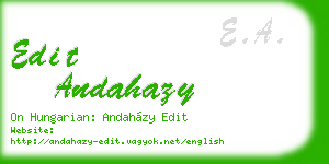 edit andahazy business card